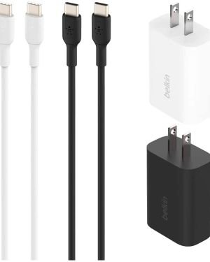 Belkin 4Pack Bundle 2 25W USB-C PD Wall Chargers + 2 1M USB-C Cables